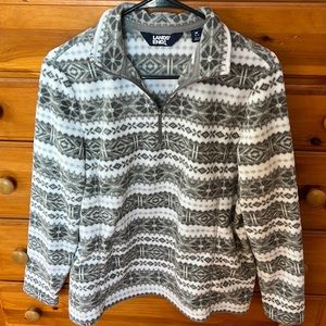 Lands end Women’s quarter zip fleece pullover